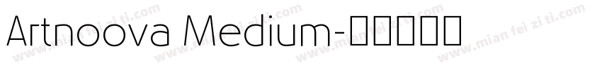 Artnoova Medium字体转换